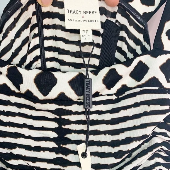 ANTHROPOLOGIE Tracy Reese Women's Brown Boho San Antonio Dress L - Picture 6 of 17